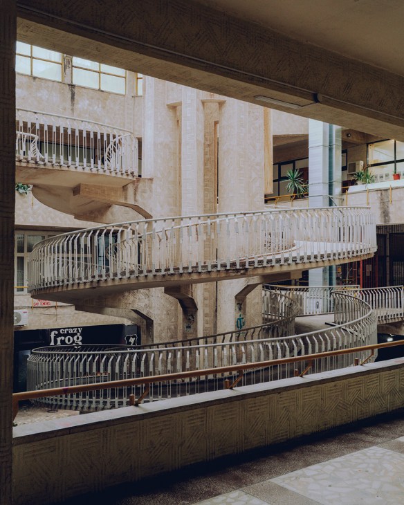 Brutalist shopping centre in Iasi, Romania