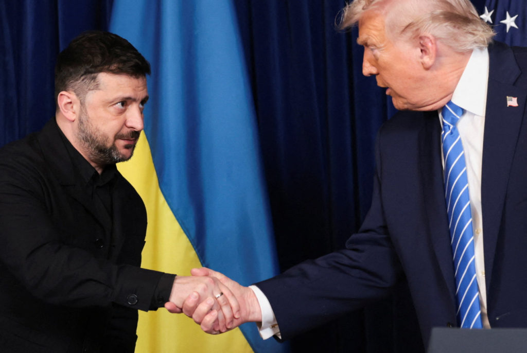 U.S. President Trump meets Ukrainian President Zelenskiy in Florida