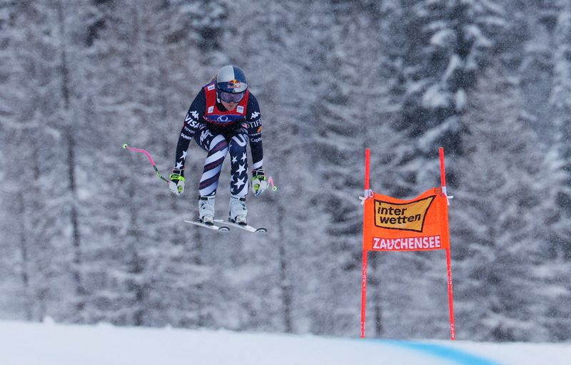 Lindsey Vonn claims another downhill podium, taking third in Italy
