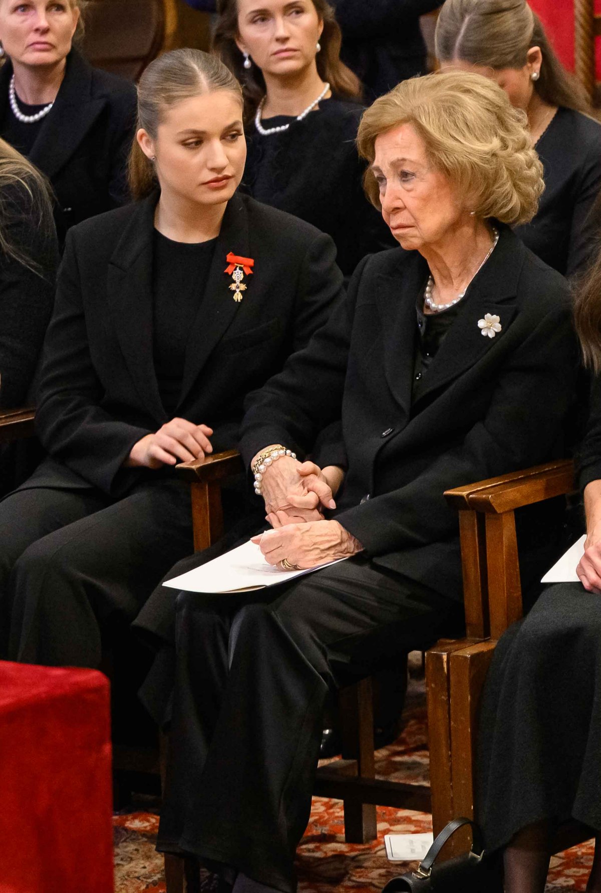 Members of the Greek and Spanish royal families attend the funeral of Princess Irene of Greece and Denmark in Athens on January 19, 2026 (Studio Kominis)