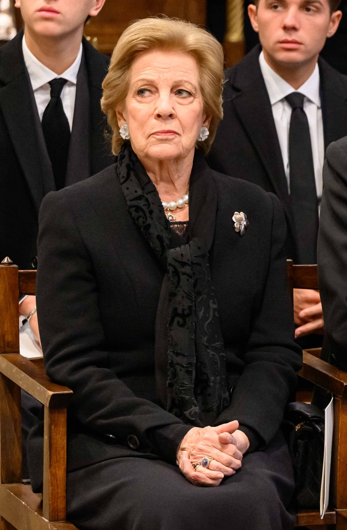 Members of the Greek and Spanish royal families attend the funeral of Princess Irene of Greece and Denmark in Athens on January 19, 2026 (Studio Kominis)