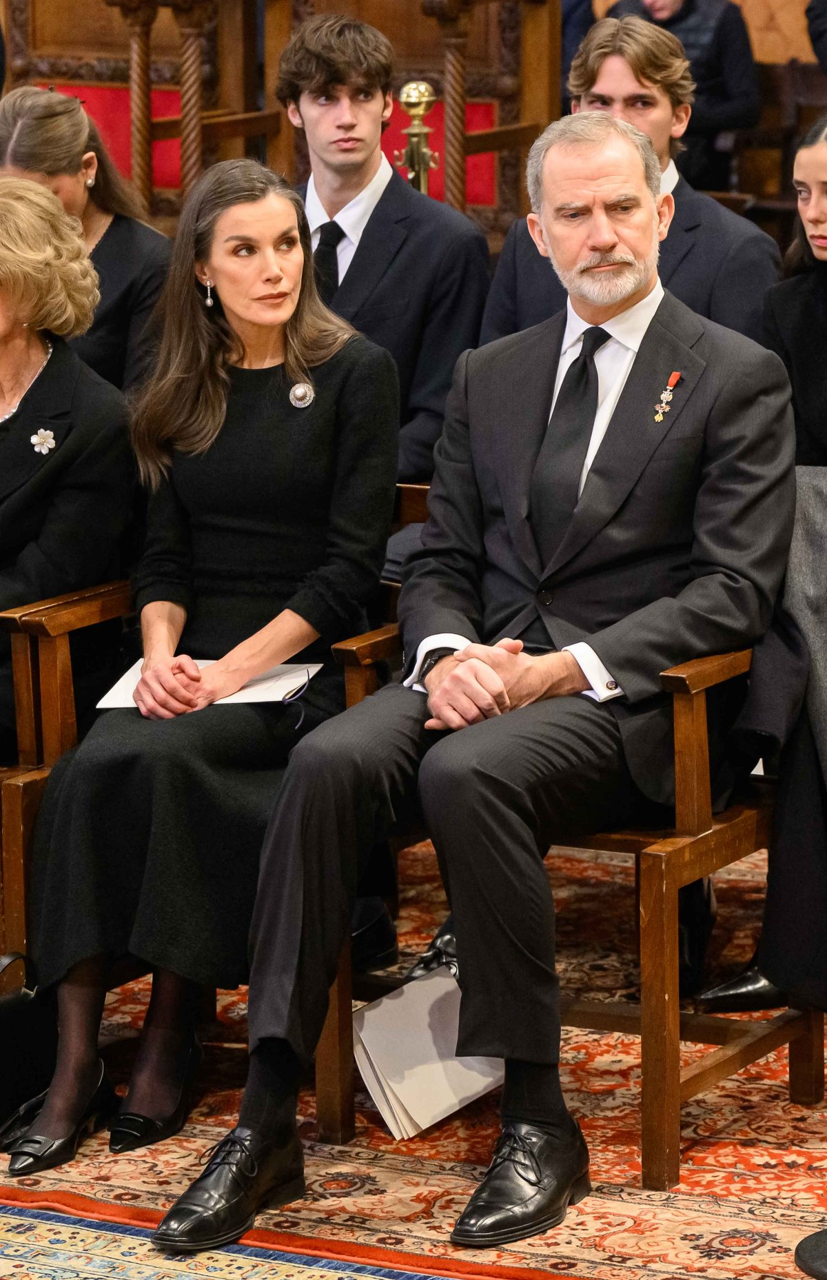 Members of the Greek and Spanish royal families attend the funeral of Princess Irene of Greece and Denmark in Athens on January 19, 2026 (Studio Kominis)