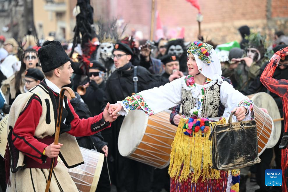 Carnival celebration held in village of Vevcani, North Macedonia-Xinhua