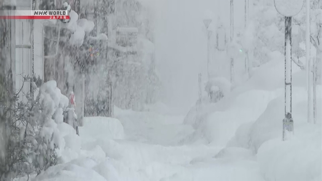 Heavy snow alert issued for Fukui Prefecture
