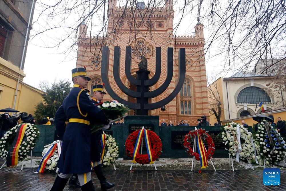 International Holocaust Remembrance Day marked in Bucharest, Romania-Xinhua