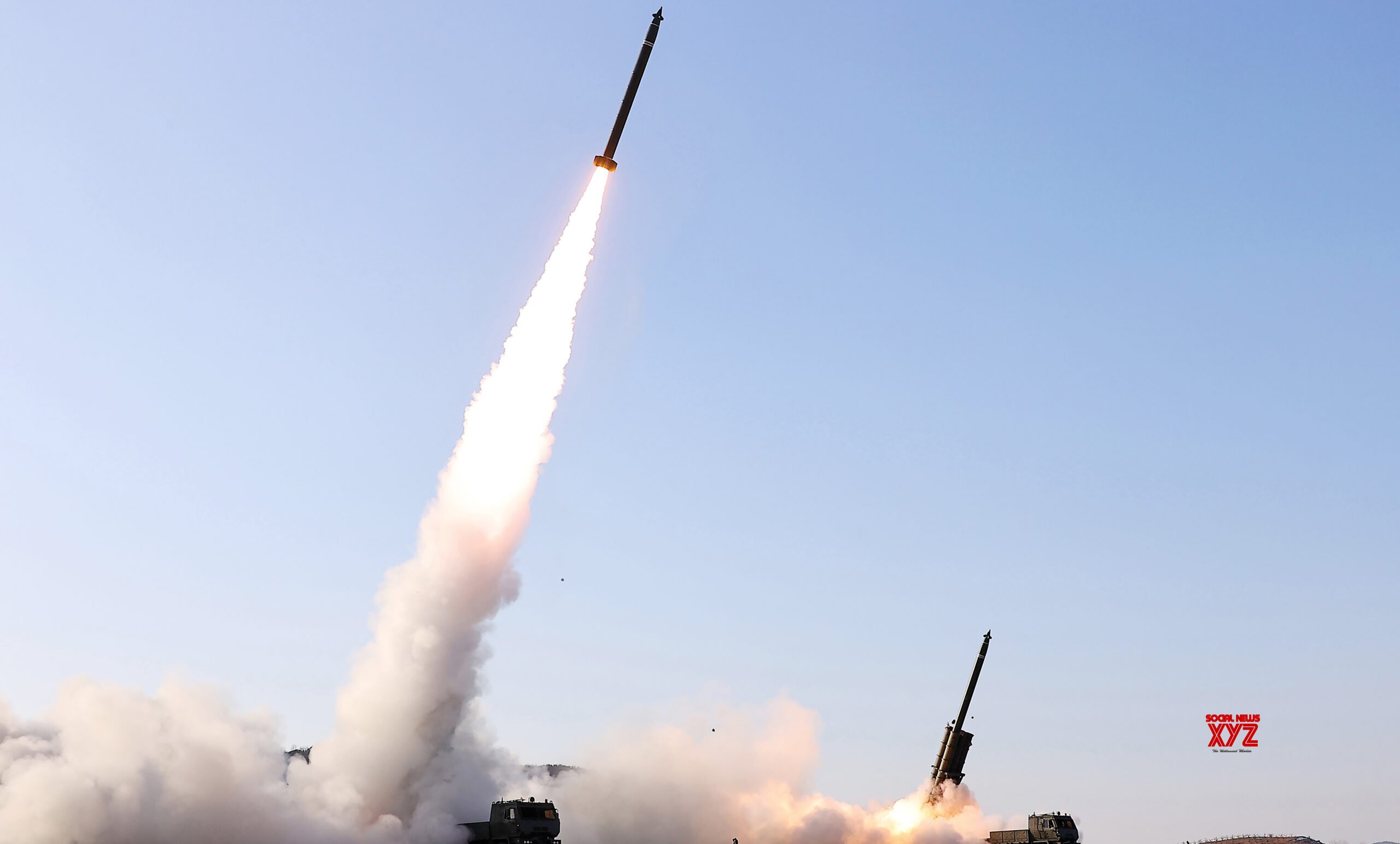 N. Korea test fires large caliber multiple rocket launcher #Gallery N. Korea test fires large caliber multiple rocket launcher #Gallery