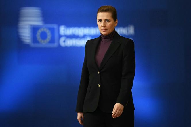 Danish Prime Minister Mette Frederiksen arriving at the European Council summit in Brussels, January 22, 2026.