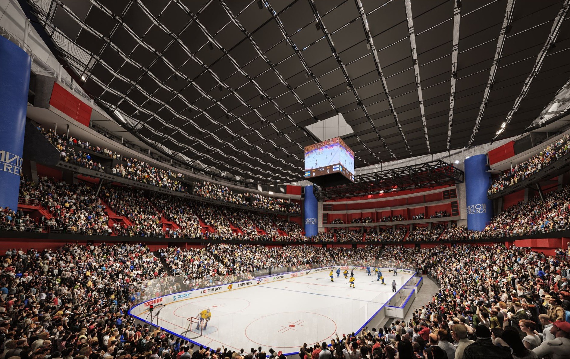 The renovated Avicii Arena in Stockholm, Sweden by HOK