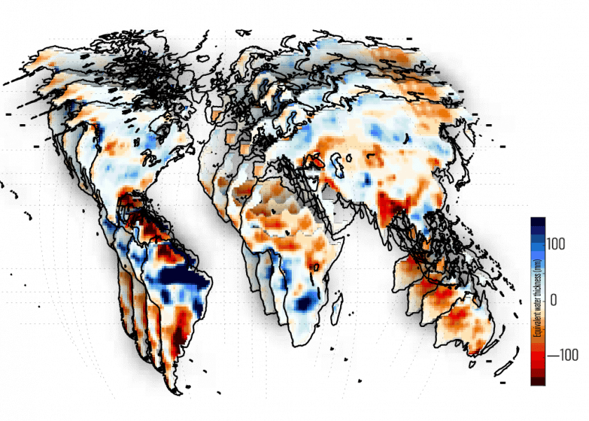 El Niño and La Niña Make Water Extremes Move in Sync
