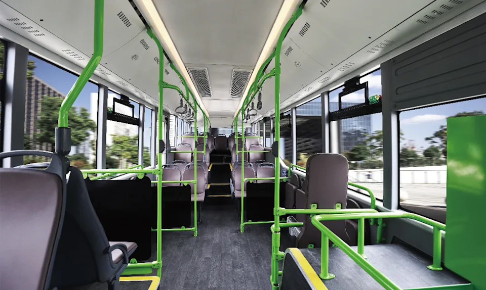 Yutong E12 interior.