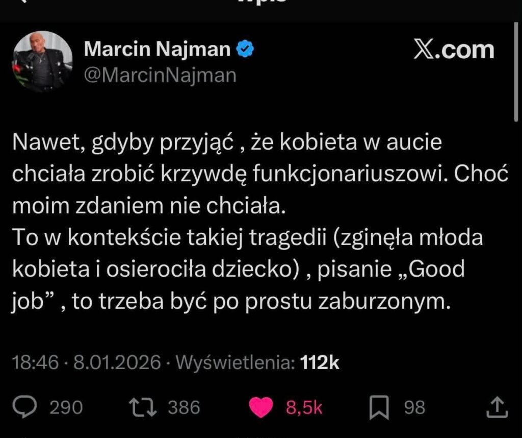 We have reached the point where Marcin Najman is the voice of reason