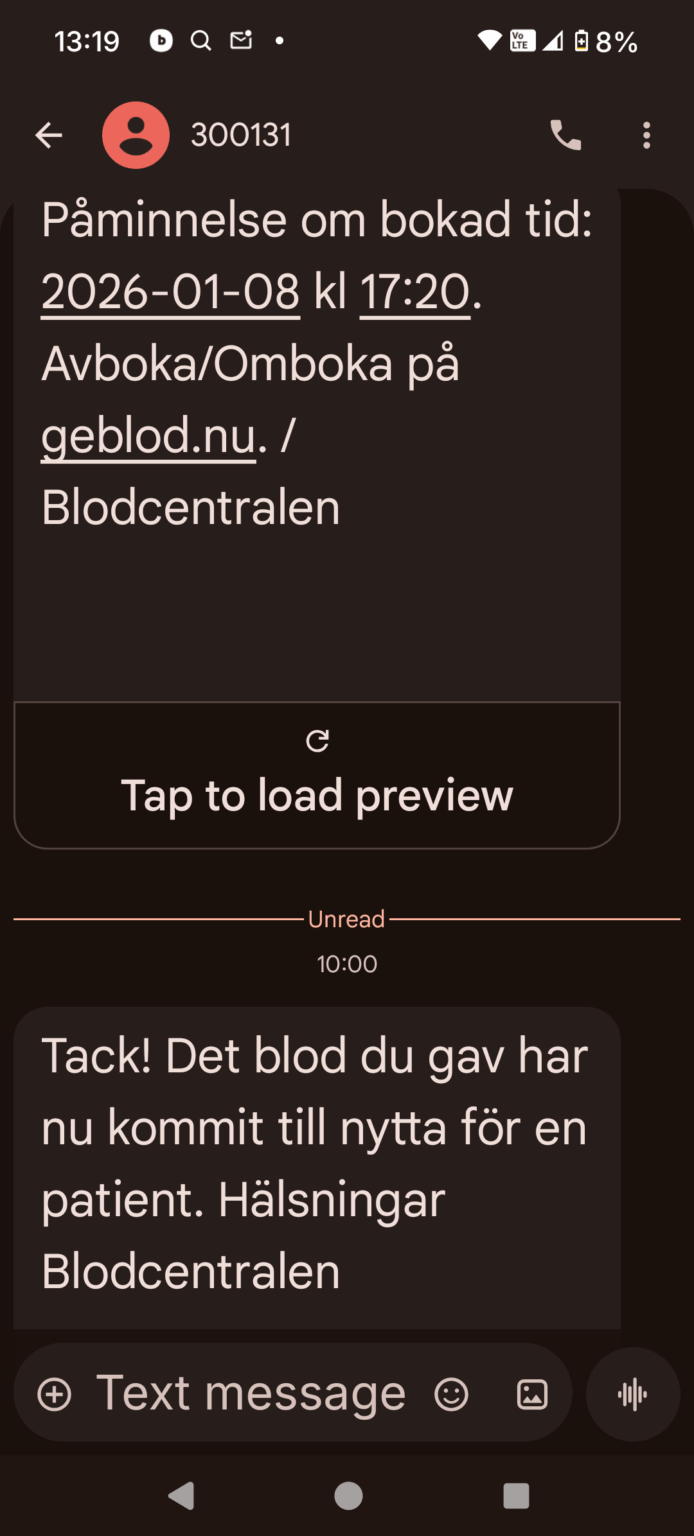 Blood donation speedrun