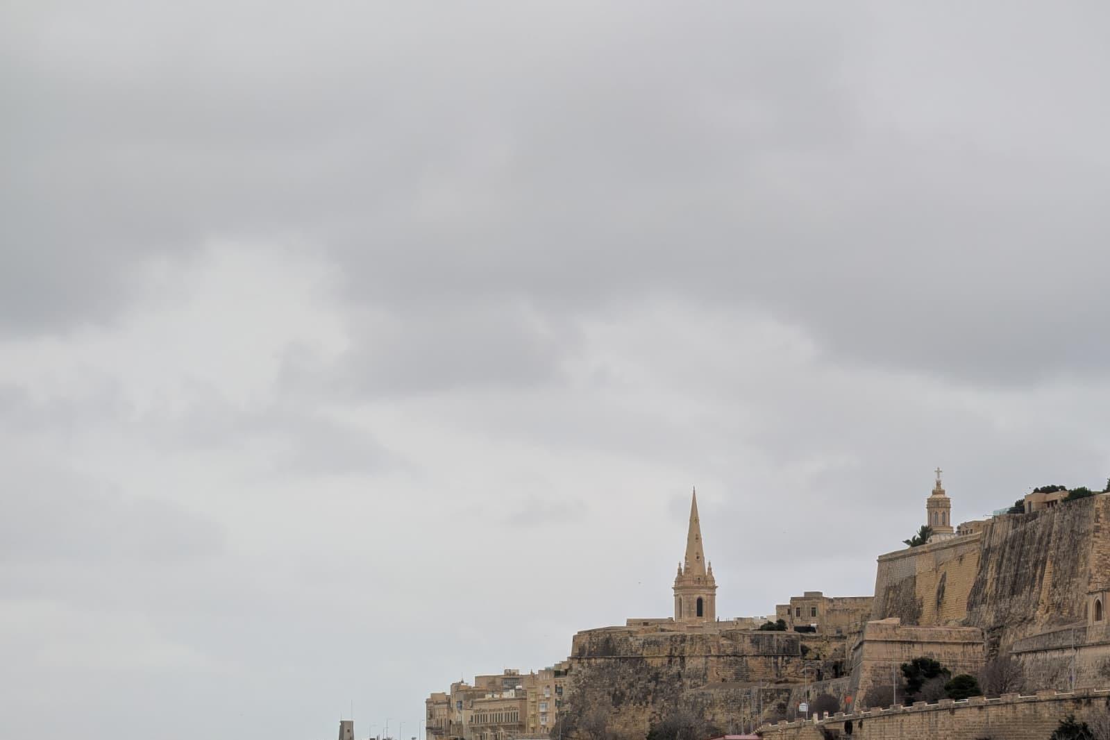 Clouds gather over Valletta on Sunday. Photo: Chris Sant Fournier.