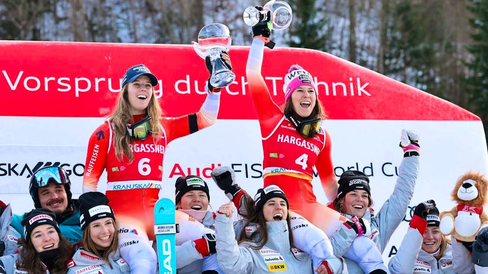 Camille Rast and Wendy Holdener produced a brilliant Swiss result in Kranjska Gora.