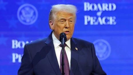 Trump suggests he will settle Ukraine-Russia war 'pretty soon' at 'board of peace' launch – video