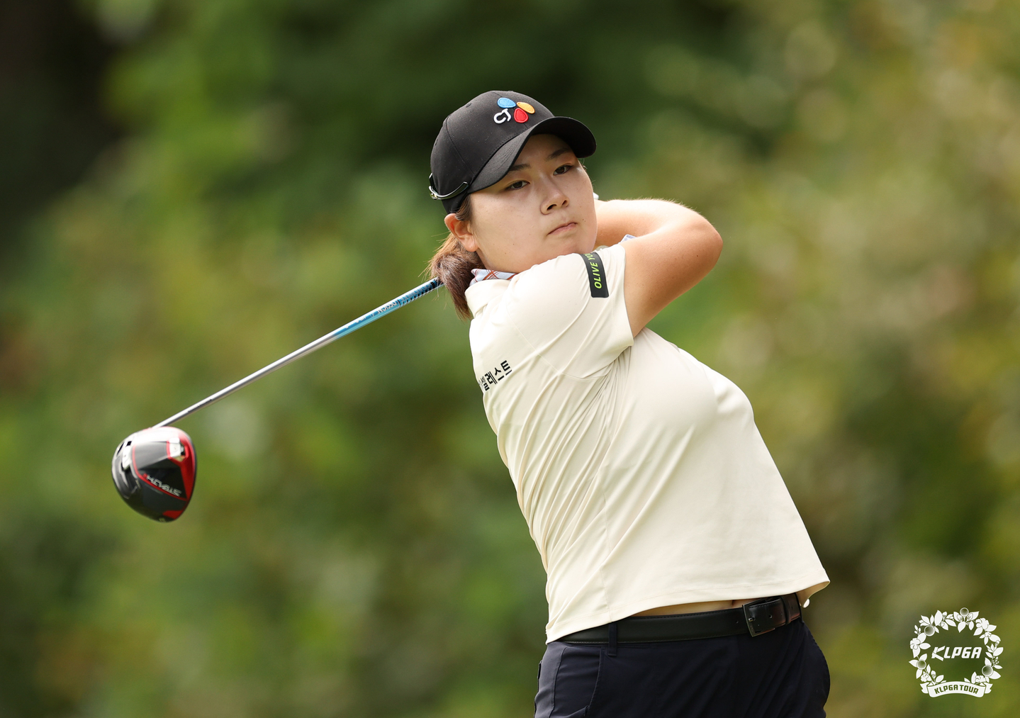 Hong Jung-min competes at the OK Savings Bank OK Man Open at Adonis Country Club in Pocheon, Gyeonggi, on Sept. 13, 2025. [NEWS1] 