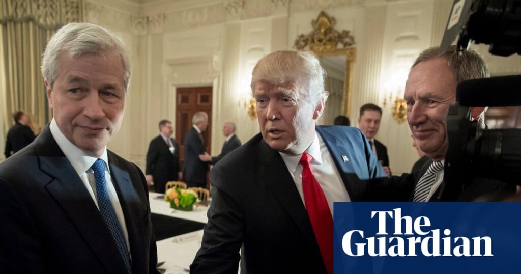 How Trump’s relations with America’s biggest banking boss hit rock bottom | Donald Trump How Trump’s relations with America’s biggest banking boss hit rock bottom | Donald Trump