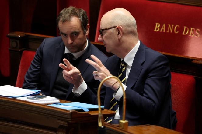 Prime Minister Sébastien Lecornu and Finance Minister Roland Lescure, at the Assemblée Nationale in Paris, January 13, 2026.