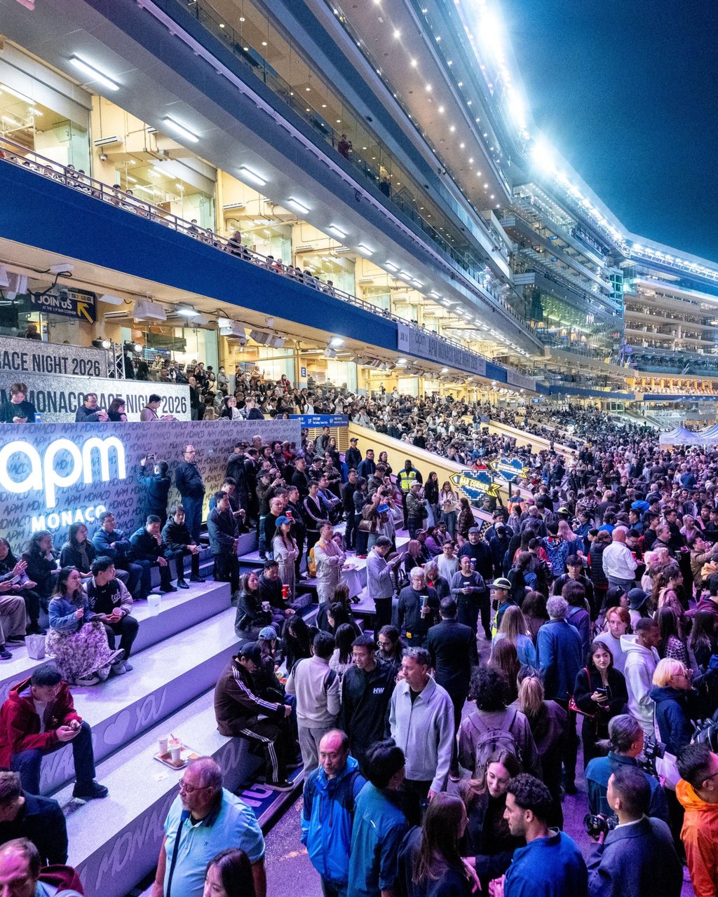 The APM Monaco Race Night on January 14 at Hong Kong’s famous Happy Valley Racecourse. Photo: Handout The APM Monaco Race Night on January 14 at Hong Kong’s famous Happy Valley Racecourse. Photo: Handout