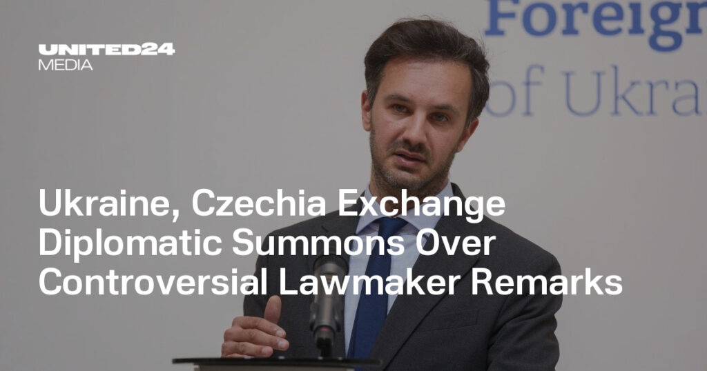 Ukraine, Czechia Exchange Diplomatic Summons Over Controversial Lawmaker Remarks — UNITED24 Media