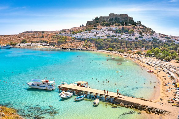 Lindos Bay, Rhodes.