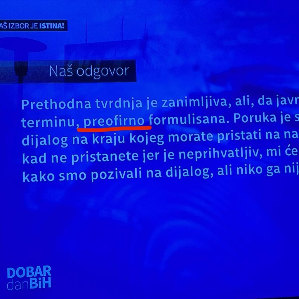 When a TV company gives a denial according to the code: you are too strong 🤣