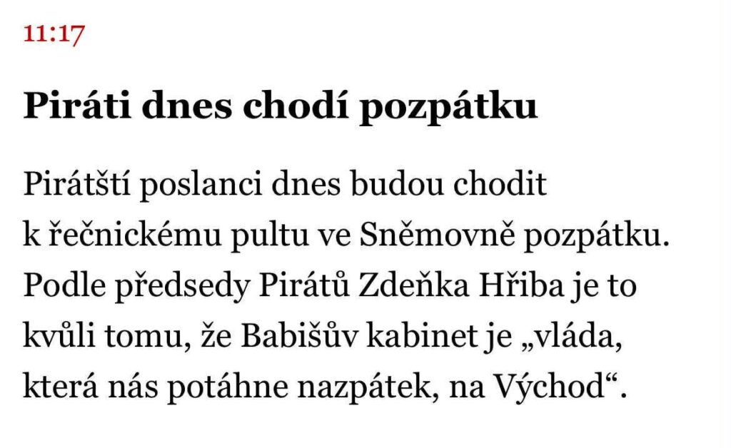 Pirates walked backwards in the Chamber of Deputies today.