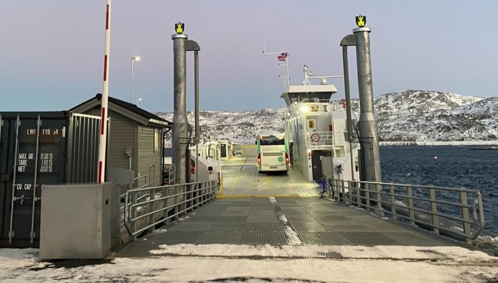 World's northernmost fully electric car ferry starts sailings in -25°C