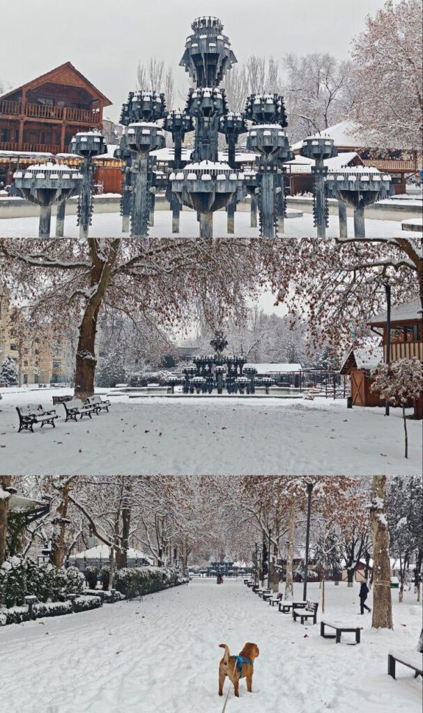 First time I've seen Yerevan this snowy