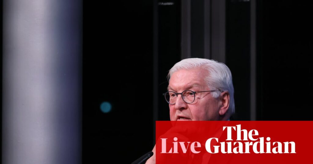 German president criticises US foreign policy for leading to ‘breakdown of values’ underpinning world order – Europe live | World news