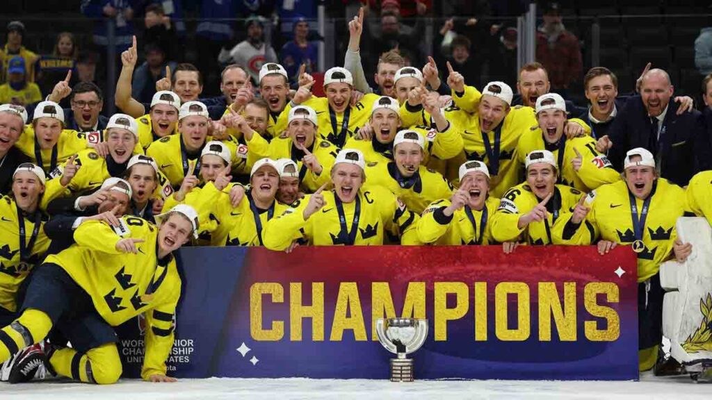 Sweden flushes years of world junior heartbreak with elusive gold medal