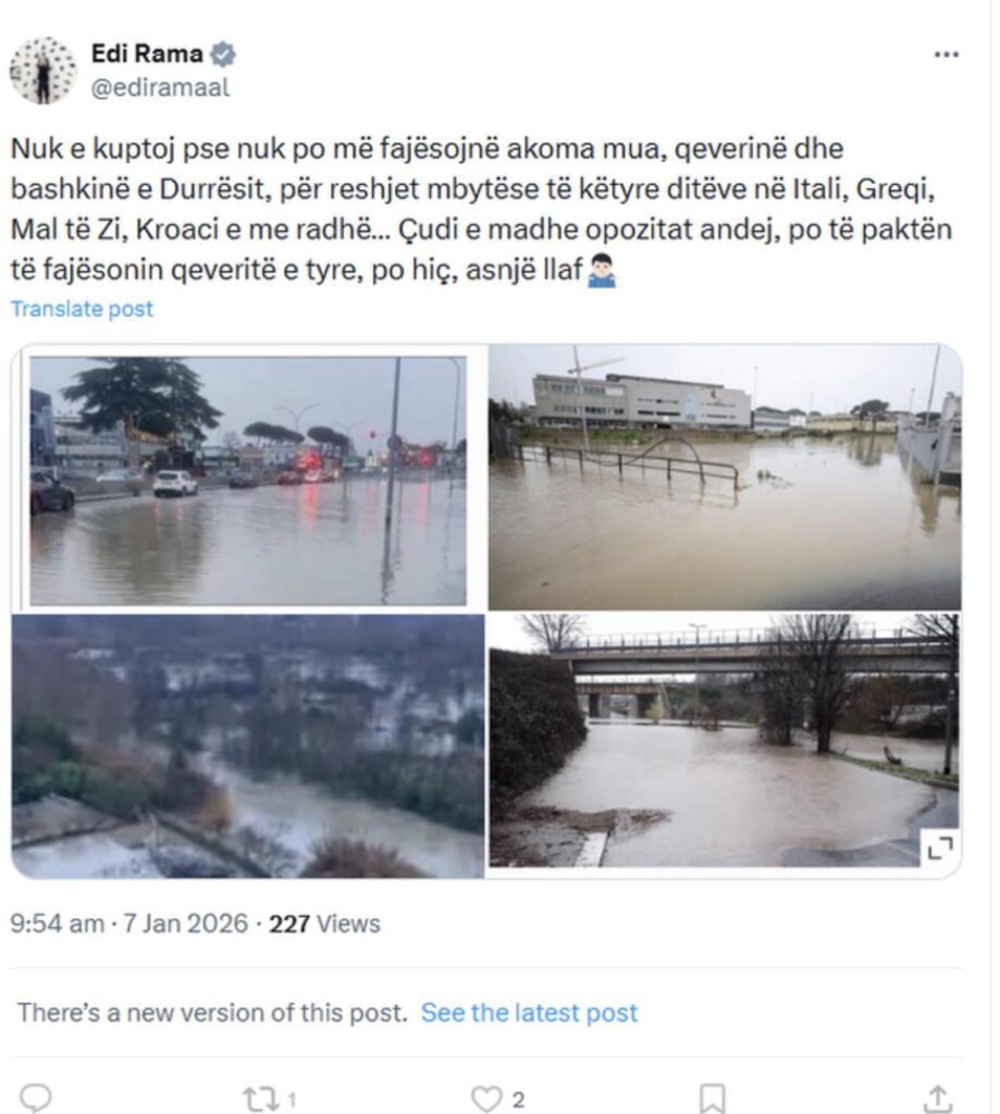 Durres and the political flood