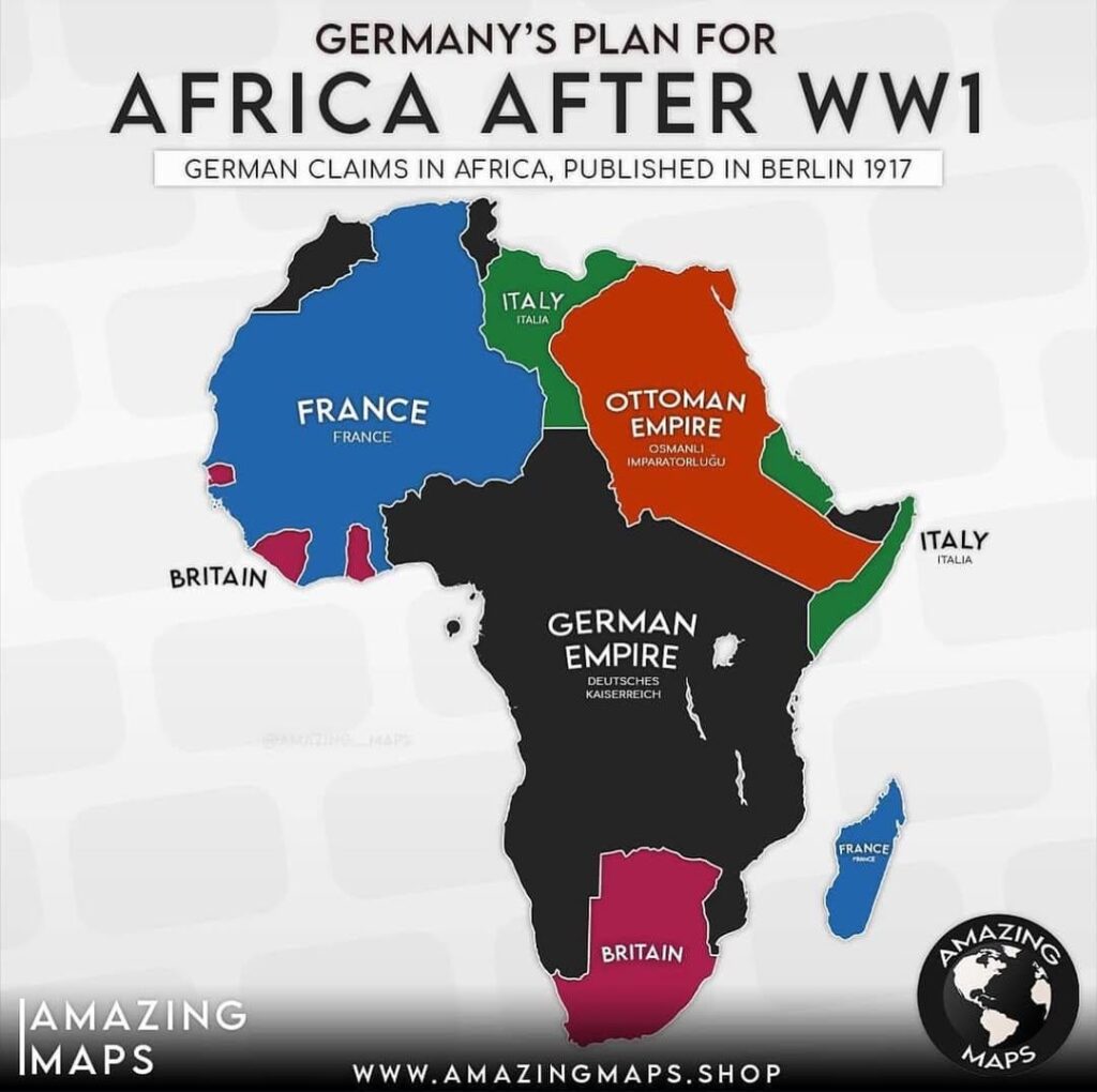 German plans for Africa after WW1