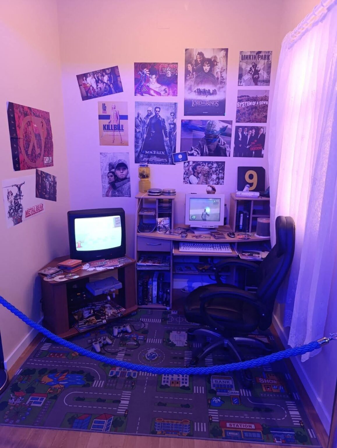 A replica of a common childrens bedroom from the 2000s is now displayed in a video game museum in Zagreb, Croatia.