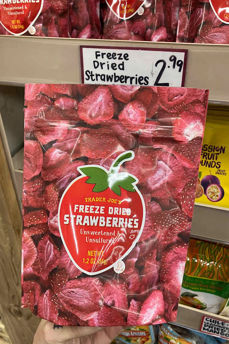 Trader Joe’s Freeze-Dried Strawberries.