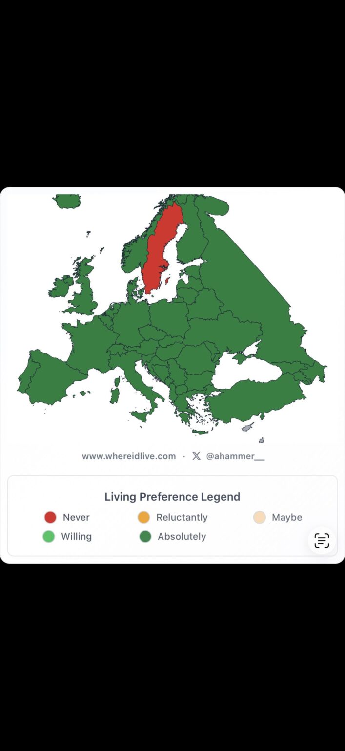 Where id live as a Norwegian