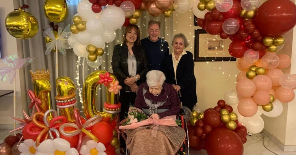 Malta’s oldest person turns 110, with a couple of spoonfuls of bubbly