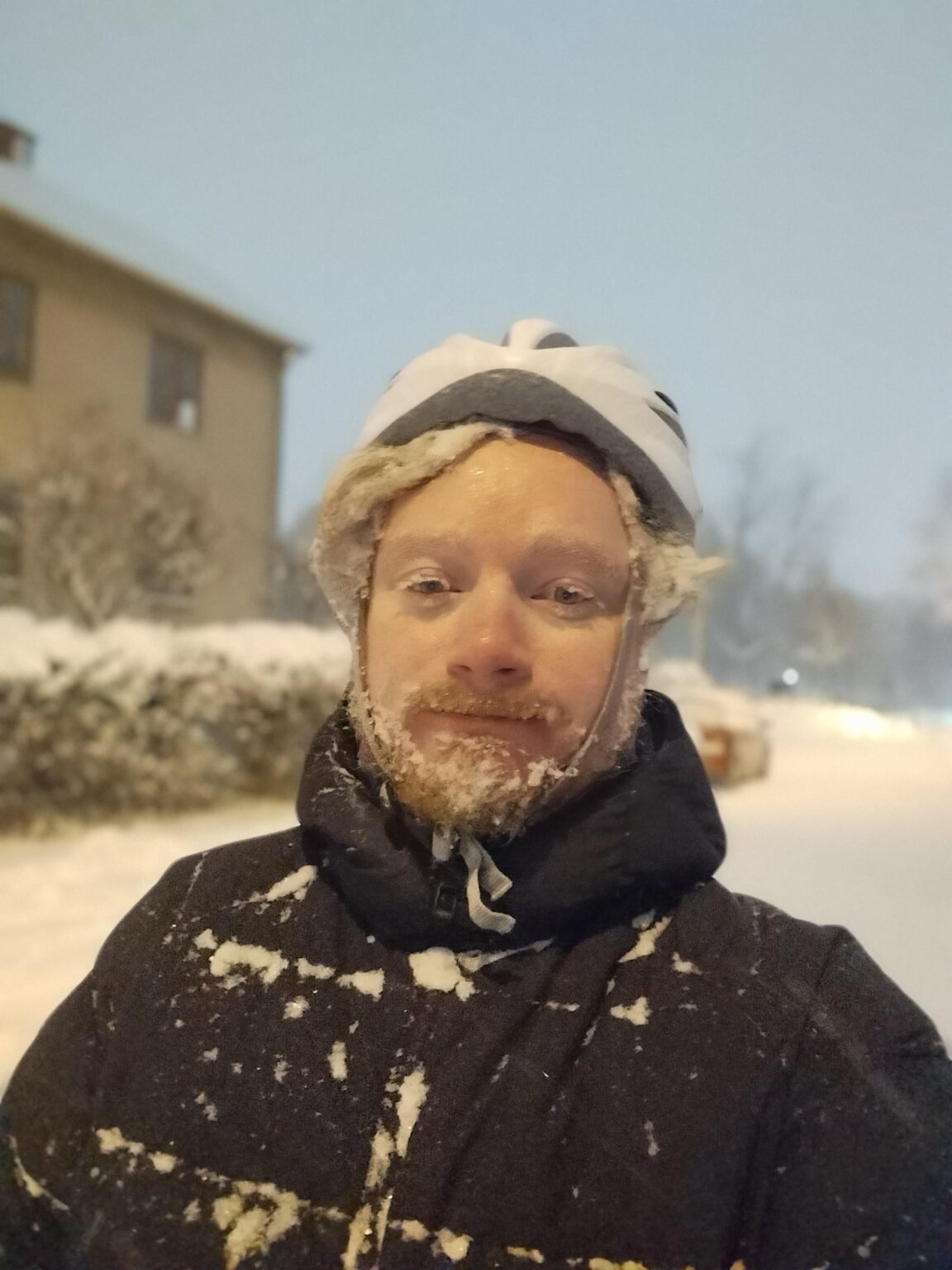 To be Swedish is to overestimate one's ability to cycle in bad weather