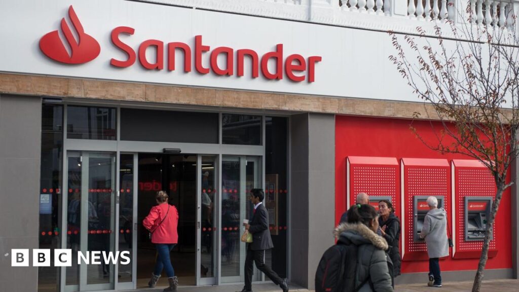 A Santander branch in Romford.