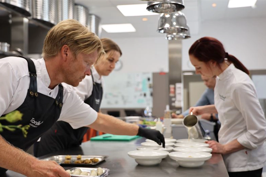 Researchers at Axfoundation’s Torsåker Farm development center.