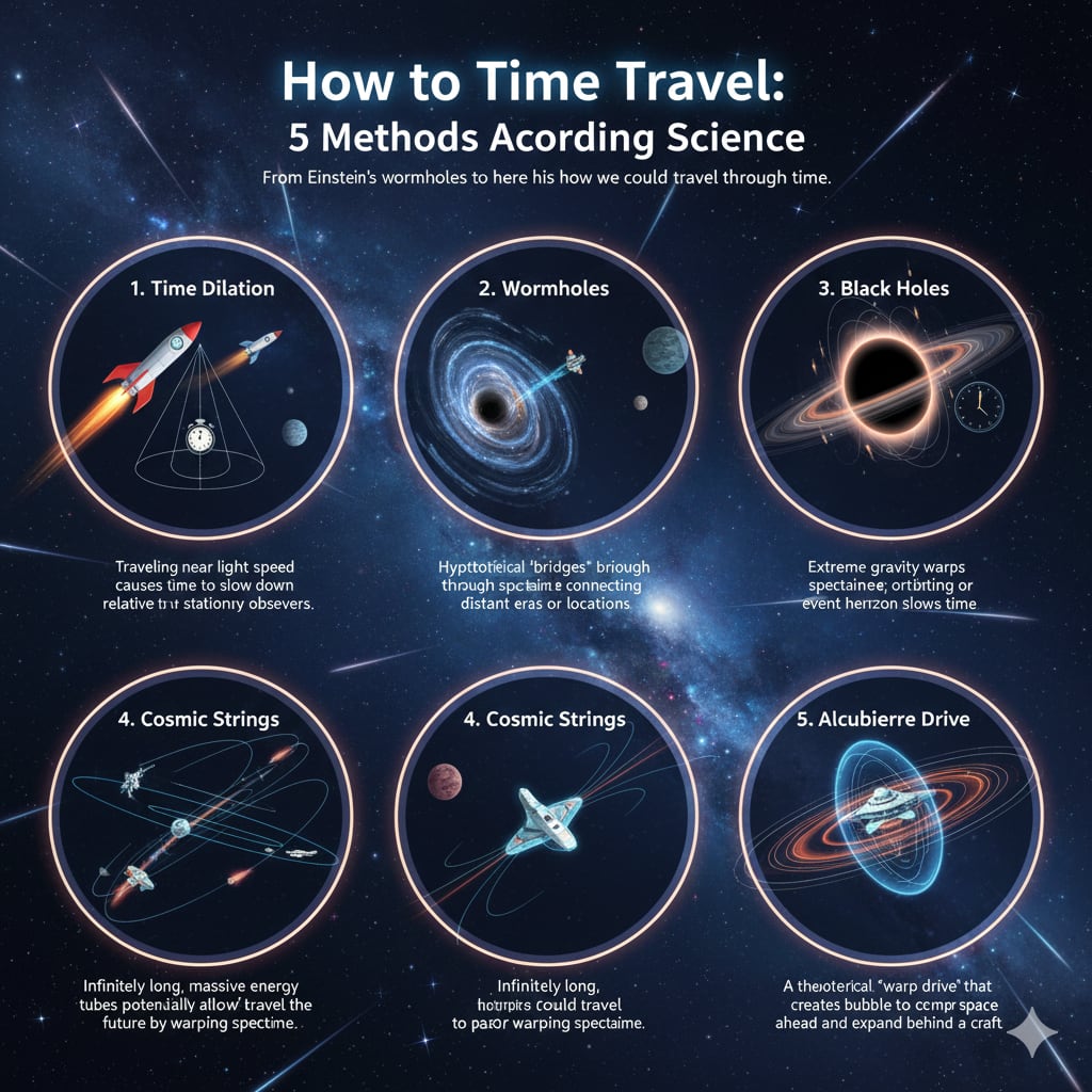 How to Time Travel: 5 Methods According to Science