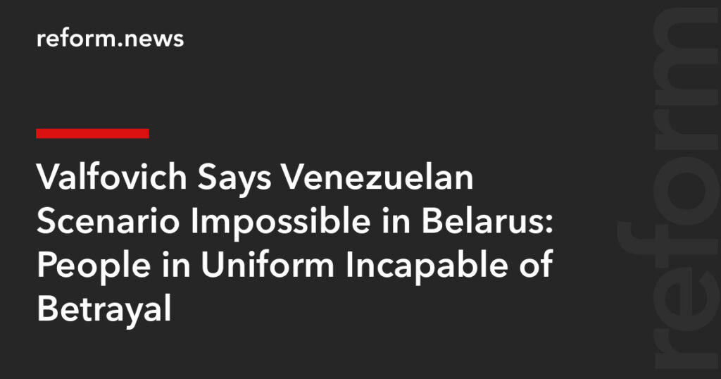 People in Uniform Incapable of Betrayal – REFORM.news (formerly REFORM.by)