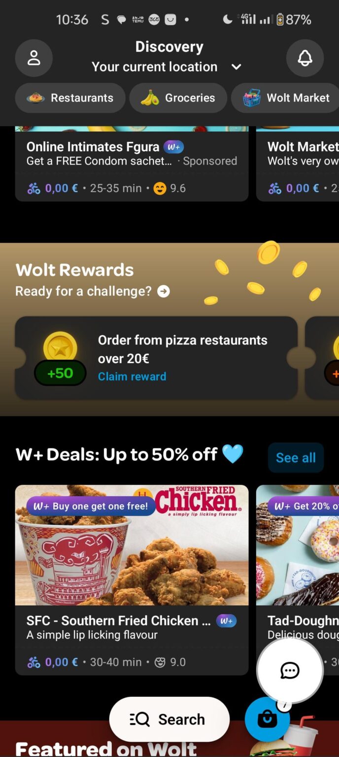 The new wolt UI is so bad 💔