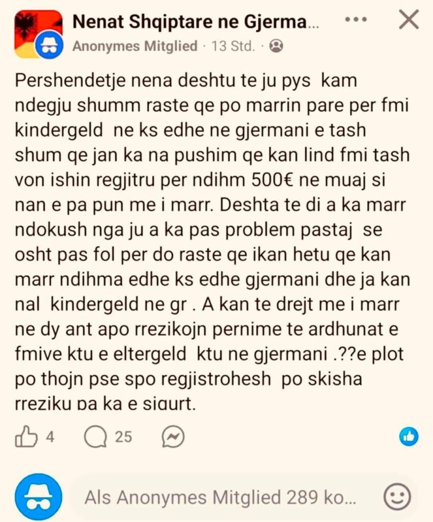 Albanian mothers in Germany