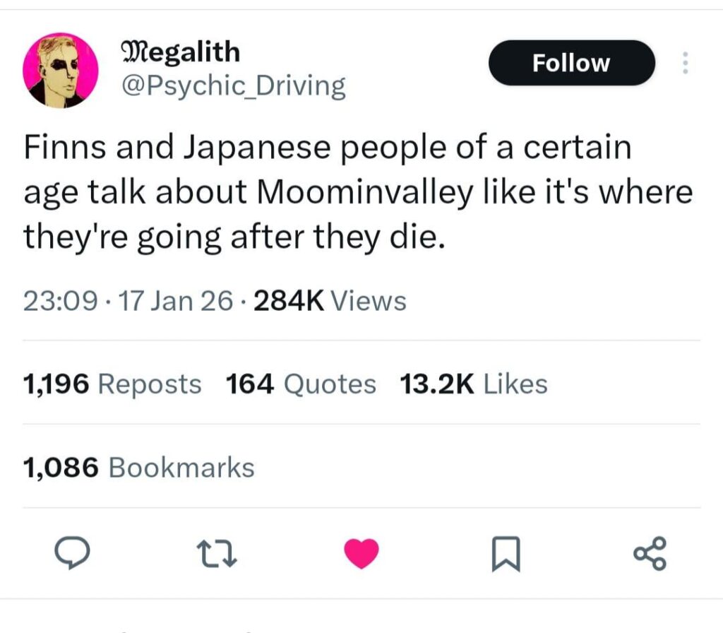 In Valhalla? Well Moominvalley