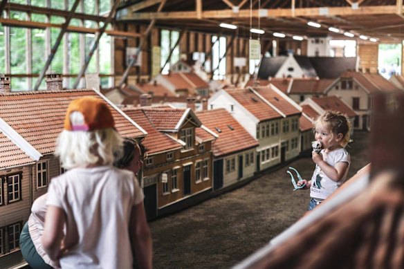 A “Miniby” (mini-town) depicts Kristiansand before the fires of the 1800s.