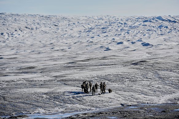 Danish forces join NATO troops in exercises in Greenland in September.