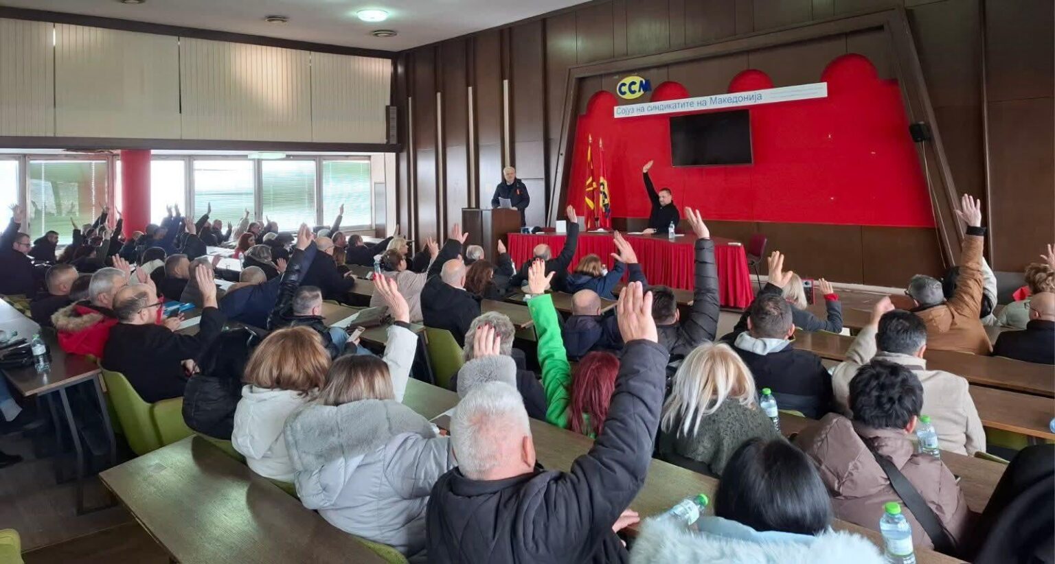 GENERAL PROTEST ALL OVER MACEDONIA FOR 600 EURO MINIMUM WAGE