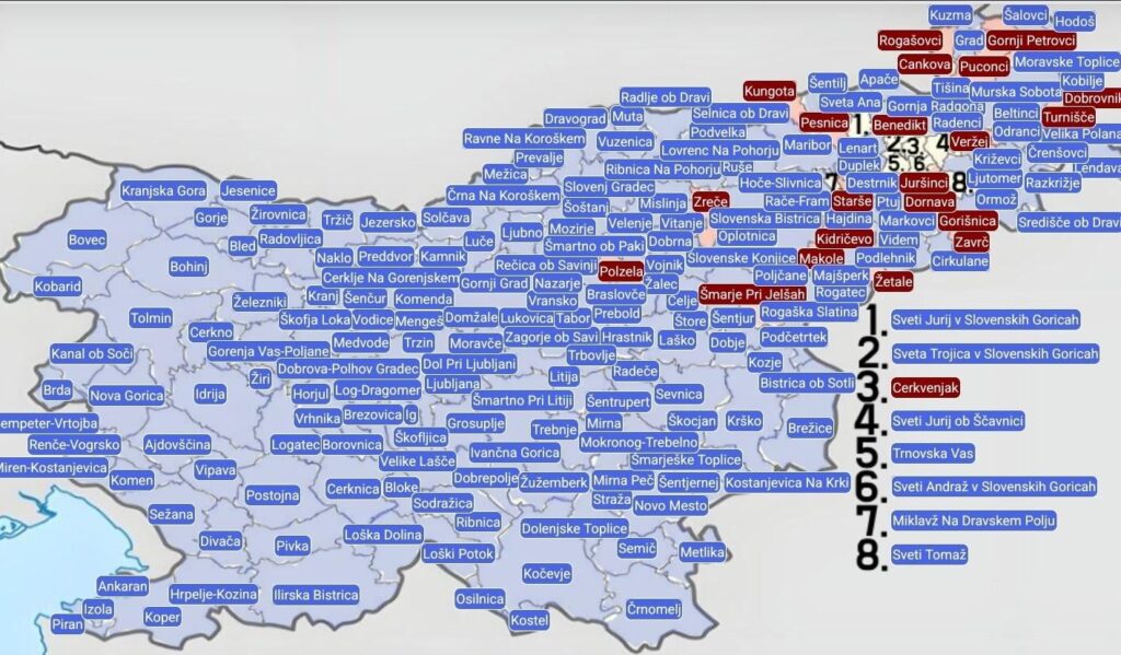 Ultimate flex: I can list 90% of Slovenian municipalities