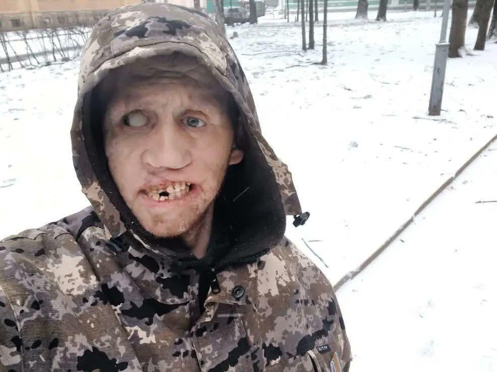 Russian soldier takes a selfie while trying to occupy Ukrainian land